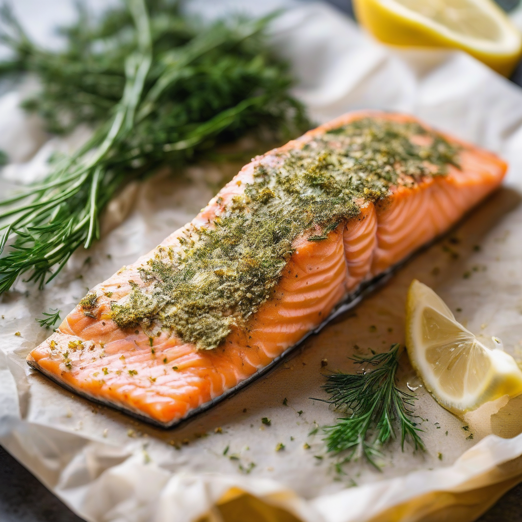 Salmão no Forno com Ervas